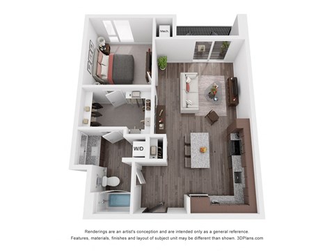 B11 Floor Plan at Maven on Broadway, Rochester, Minnesota